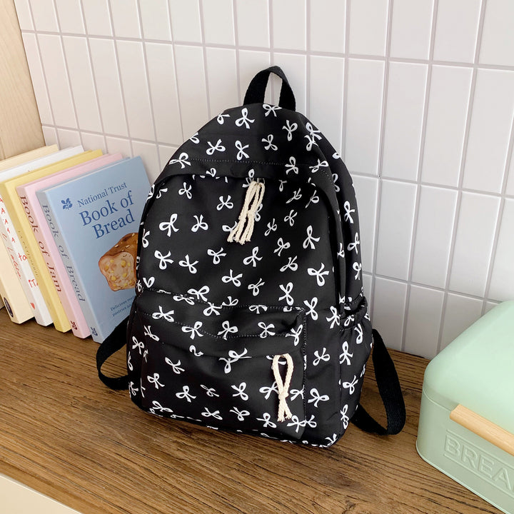 Backpack with Creative Bow Motif and Thoughtful Storage Spaces Stornfield