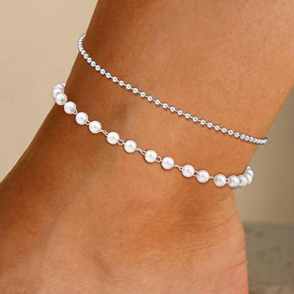 Double Strand Crystal Beaded Anklet Stornfield