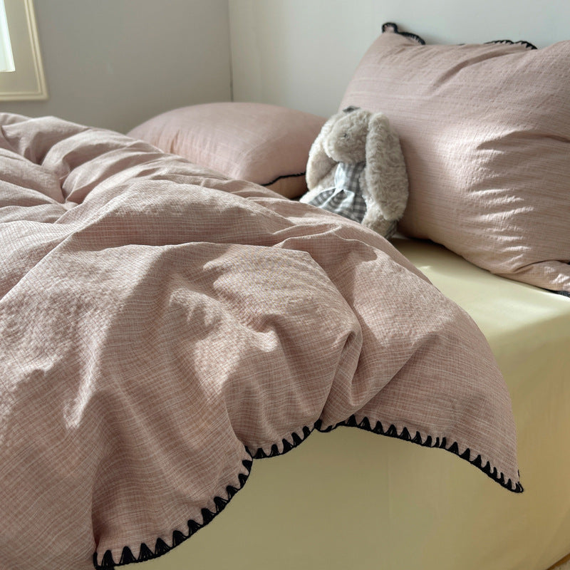 Premium Textured Duvet Cover Set