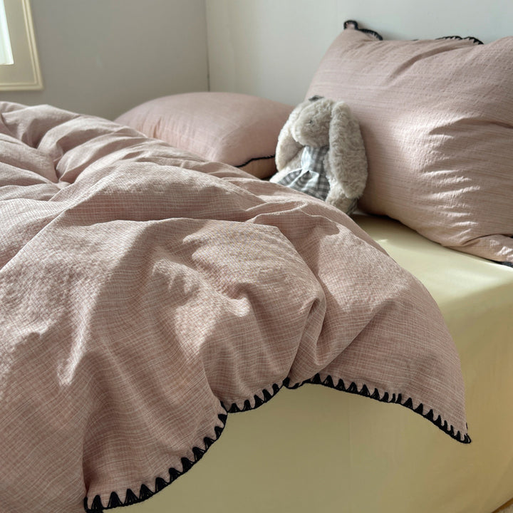 Premium Textured Duvet Cover Set