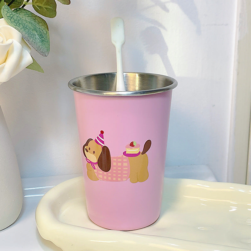 Stainless steel cup with cute dog design Stornfield