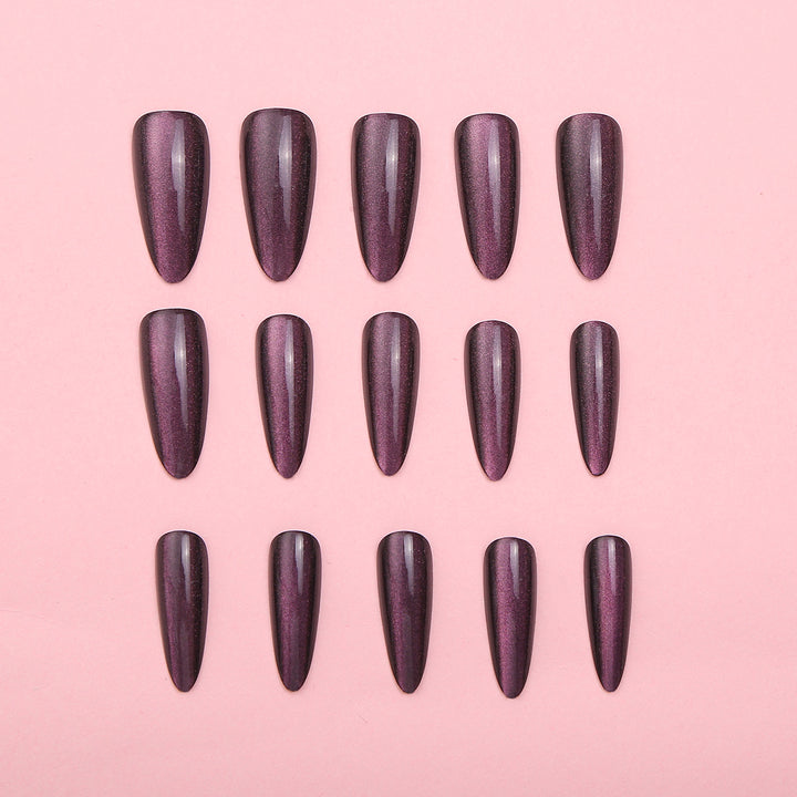 Premium Stiletto Press-On Nail Set with Reflective Finish Stornfield