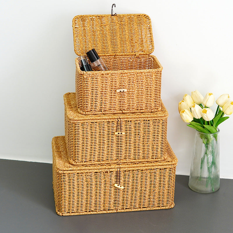 Handcrafted Wicker Storage Chest Stornfield