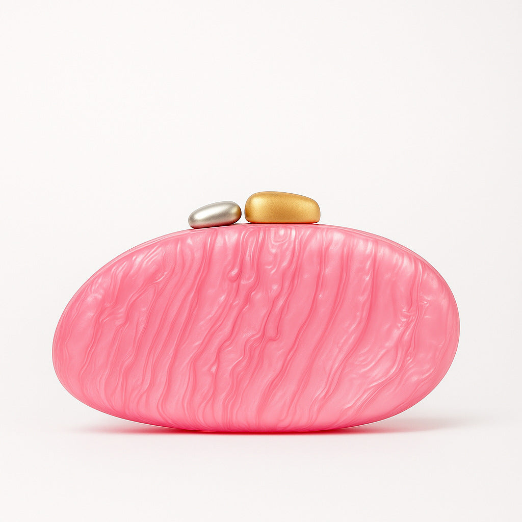Contemporary Sculpted Acrylic Clutch