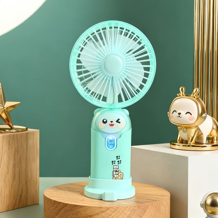 Women's Portable Hand Fan with Cute Rabbit Design Stornfield