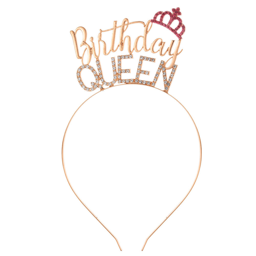 Ladies Glitter Headband with "Birthday Queen" lettering Stornfield