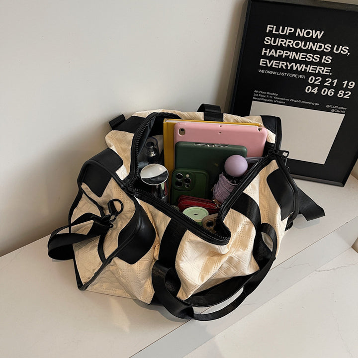 Quilted Multi-Pocket Travel Duffel
