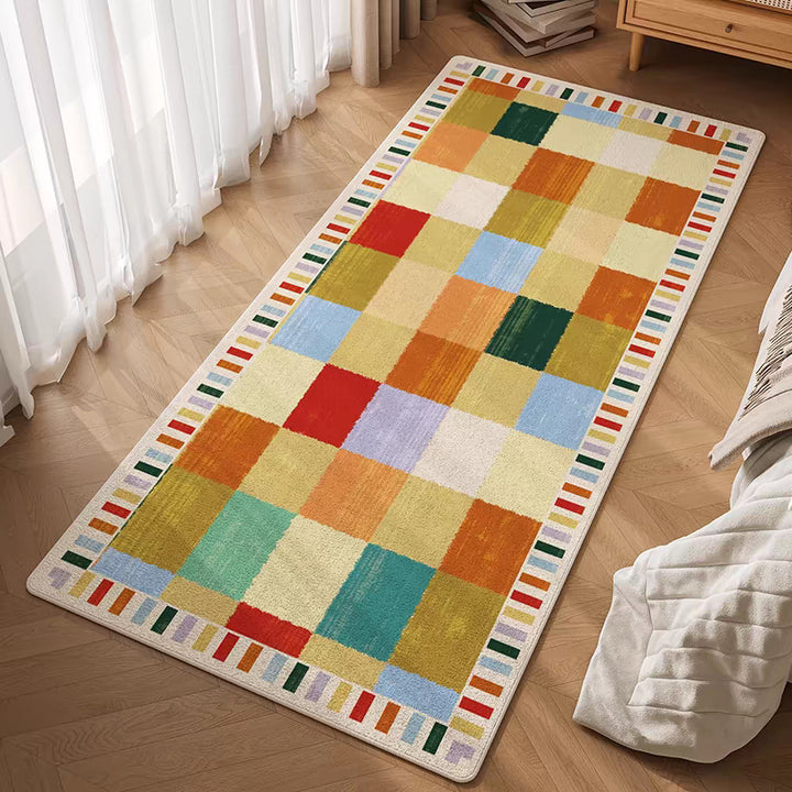 Colorful Geometric Patterned Area Rug
