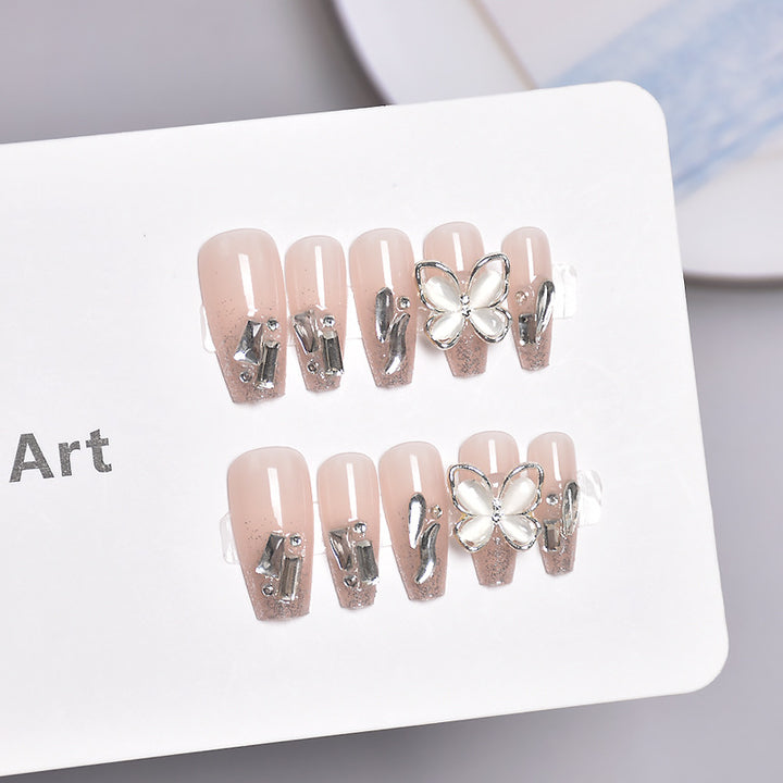 Premium Decorative Butterfly Press-On Nail Extensions Stornfield
