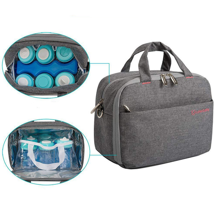Unisex cooler bag with two opening types and insulating interior Stornfield