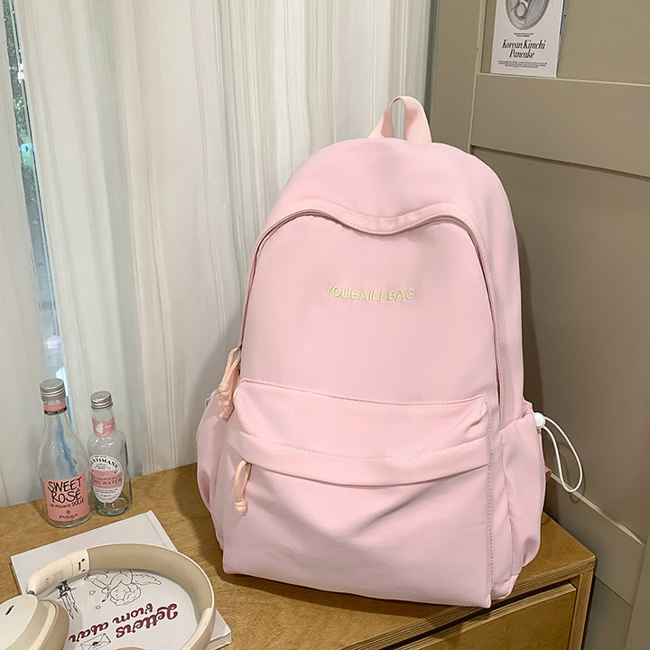 Lightweight Casual Backpack with Decorative Keychain Stornfield