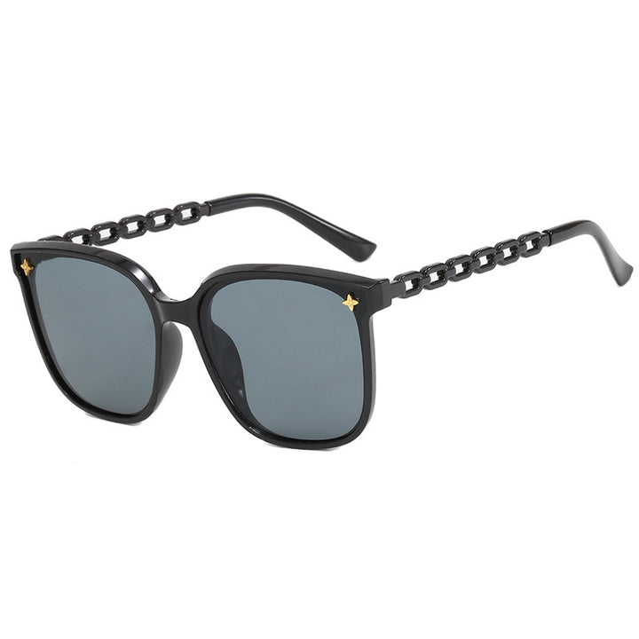 Ladies fashionable sunglasses with stylish chain accents Stornfield