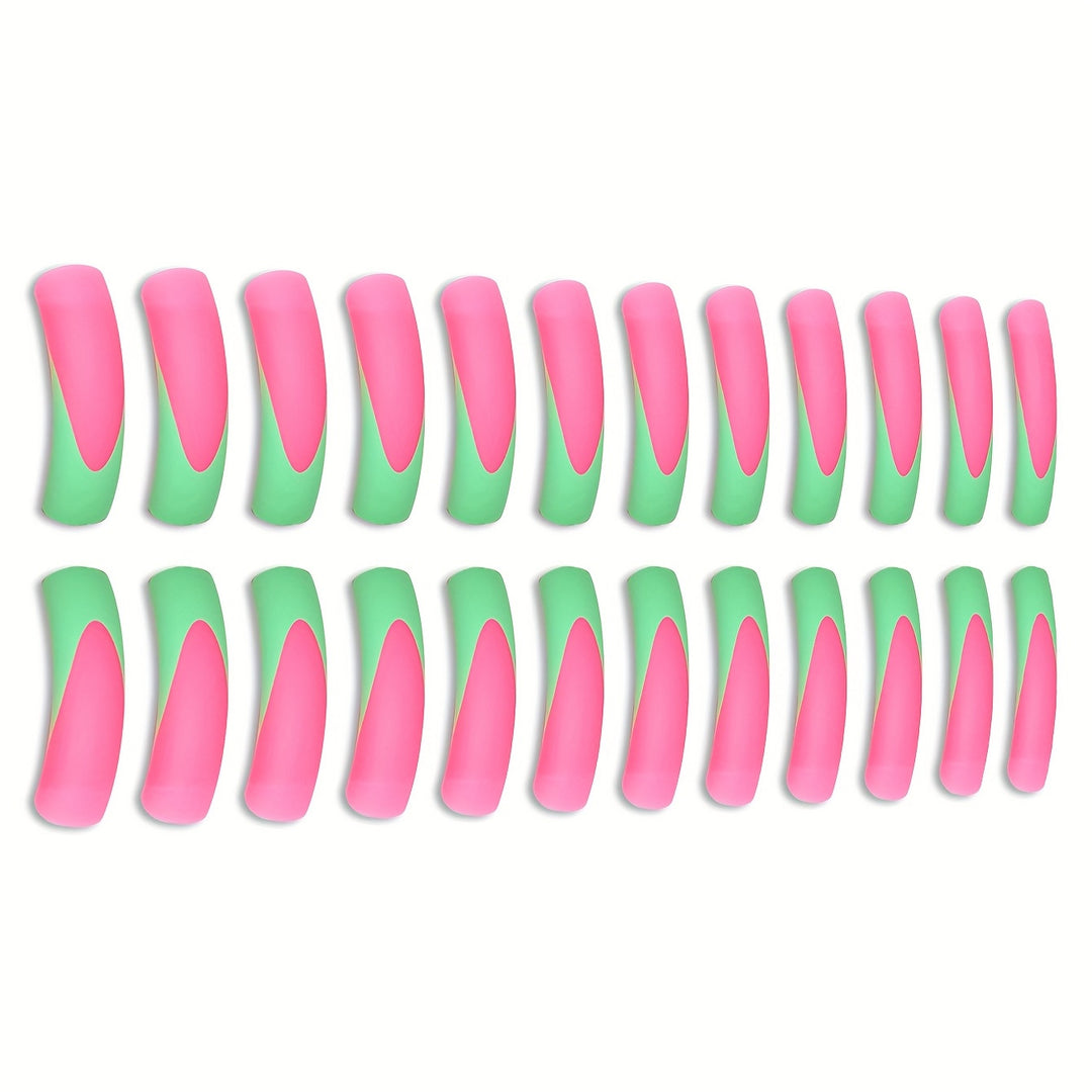 Stylish Long Acrylic Press-On Nails with Gradient Design Stornfield