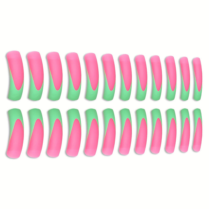 Stylish Long Acrylic Press-On Nails with Gradient Design Stornfield