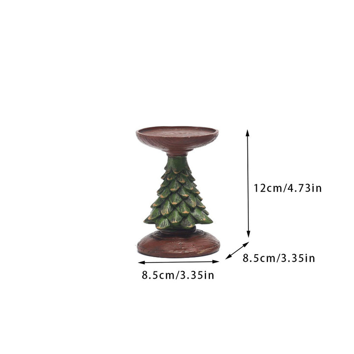 Decorative candle holder with Christmas tree design Stornfield