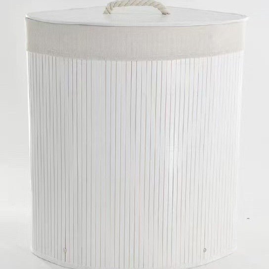 Laundry basket made of natural bamboo by Stornfield