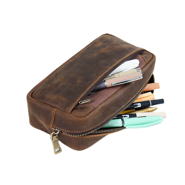 Versatile Leather Pencil Case