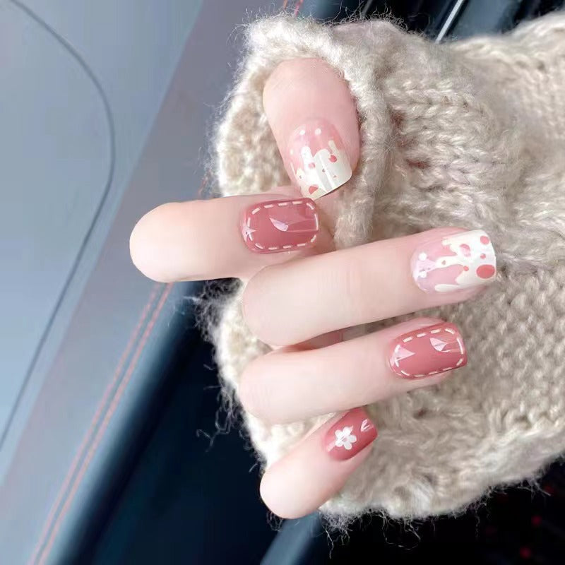 Artistic nail decoration in floral design Stornfield