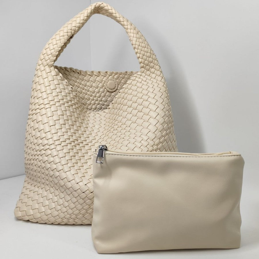 Textured Braided Tote Bag Stornfield