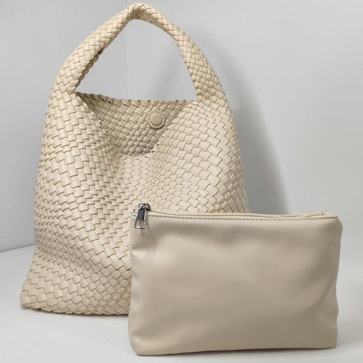 Textured Braided Tote Bag Stornfield