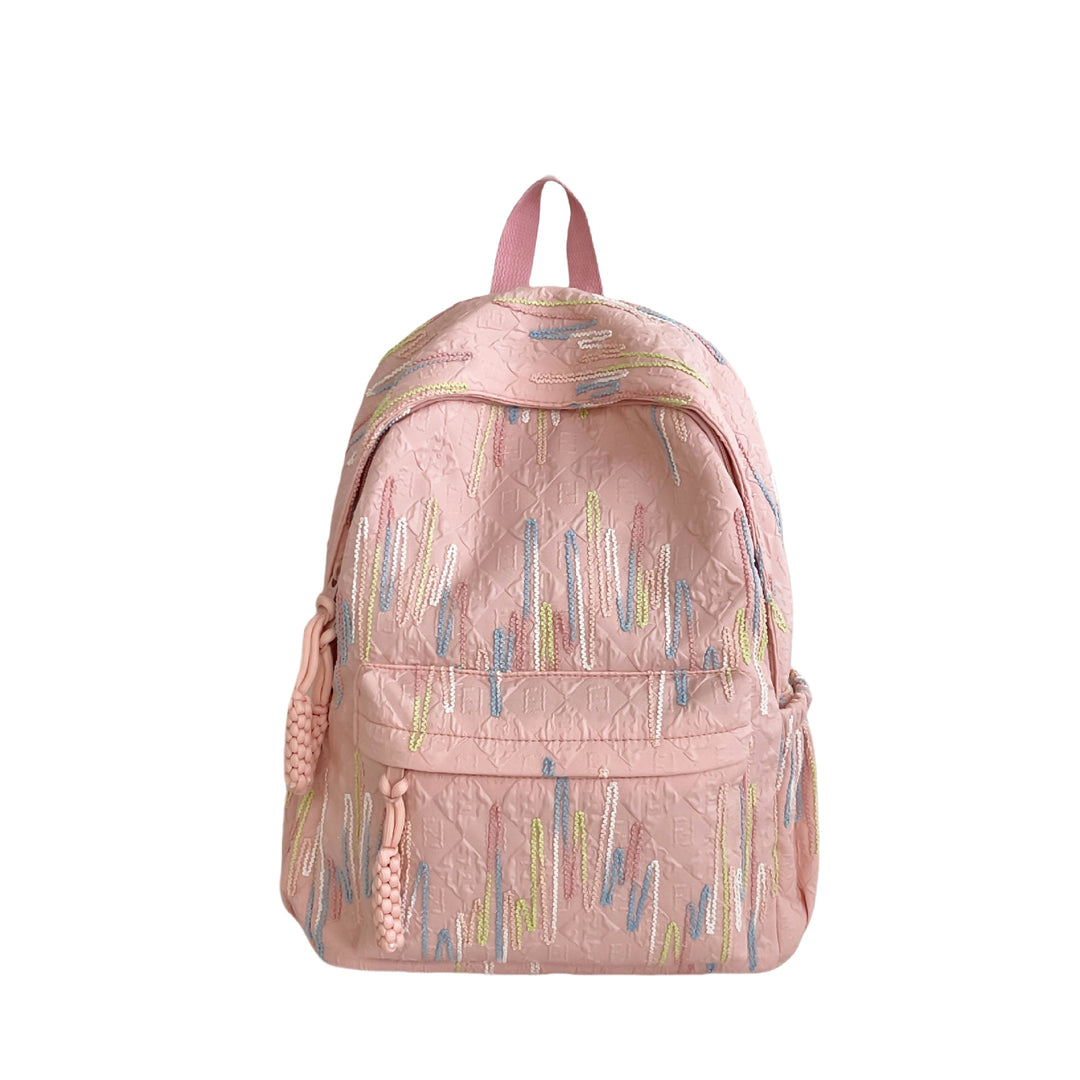 Patterned Backpack with Additional Compartments Stornfield