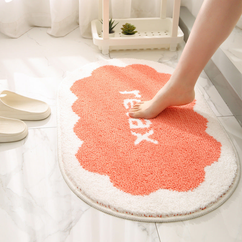 Soft Plush Relax-Themed Bath Mat