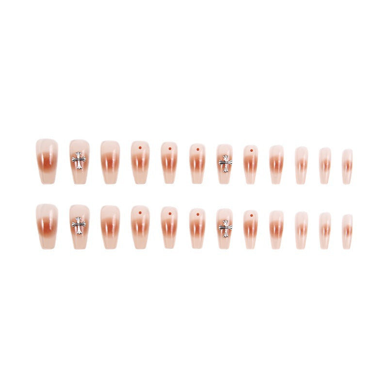 Artificial nail set with glamorous 3D decorations Stornfield