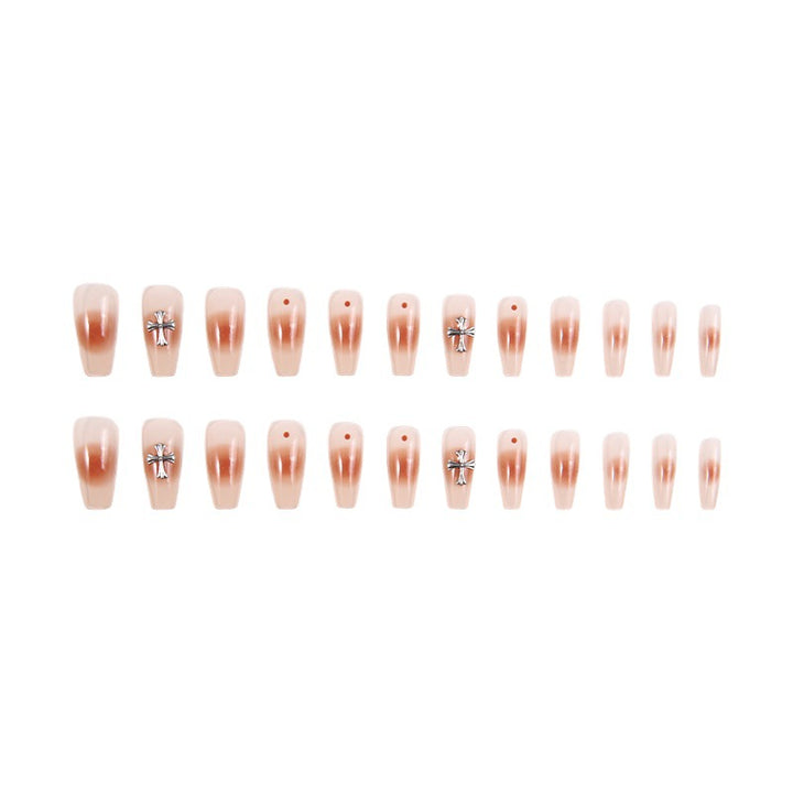 Artificial nail set with glamorous 3D decorations Stornfield