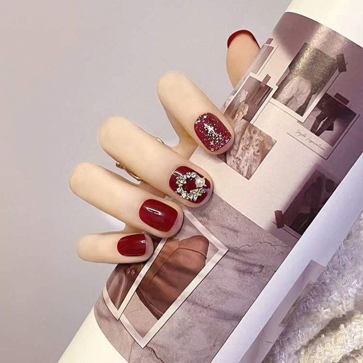 Decorative Floral Press-On Nail Art Set Stornfield