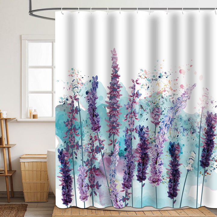 Floral Patterned Bathroom Shower Curtain Stornfield