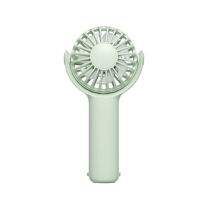 Women portable handheld fan with ergonomic grip and USB charging Stornfield