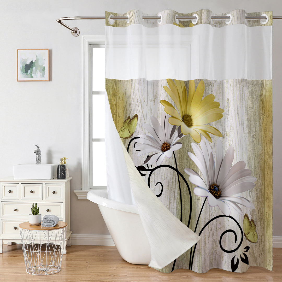 Floral Print Shower Curtain Stornfield