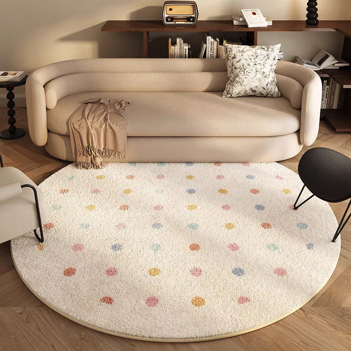 Playful Round Area Rug