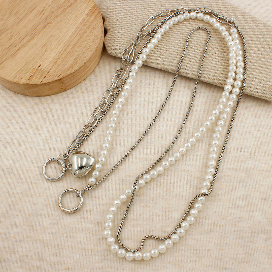 Heart-Designed Beaded Eyewear Chain Stornfield