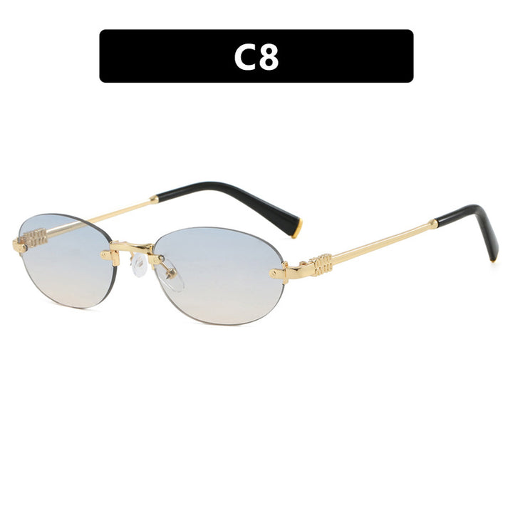 Women's fashion sunglasses with oval frame and elegant accents Stornfield