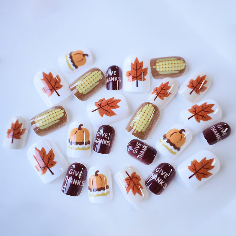Autumn-Inspired Nail Art Set Stornfield