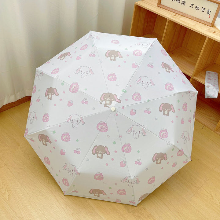 Women's Automatic Folding Umbrella with Playful Animal Design Stornfield