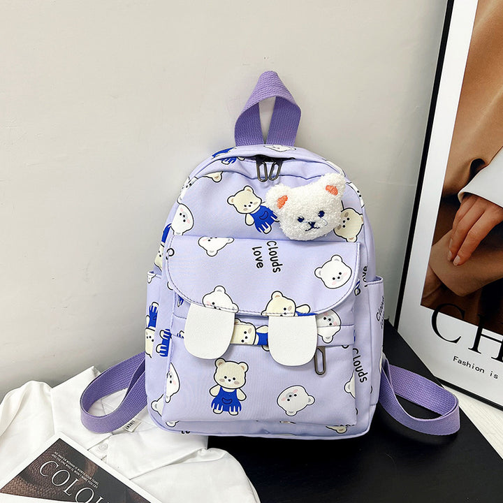 Cute Plush Bear-Themed Mini Backpack Stornfield
