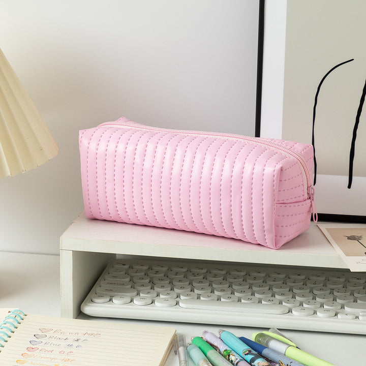 Textured Zippered Pencil Case Stornfield