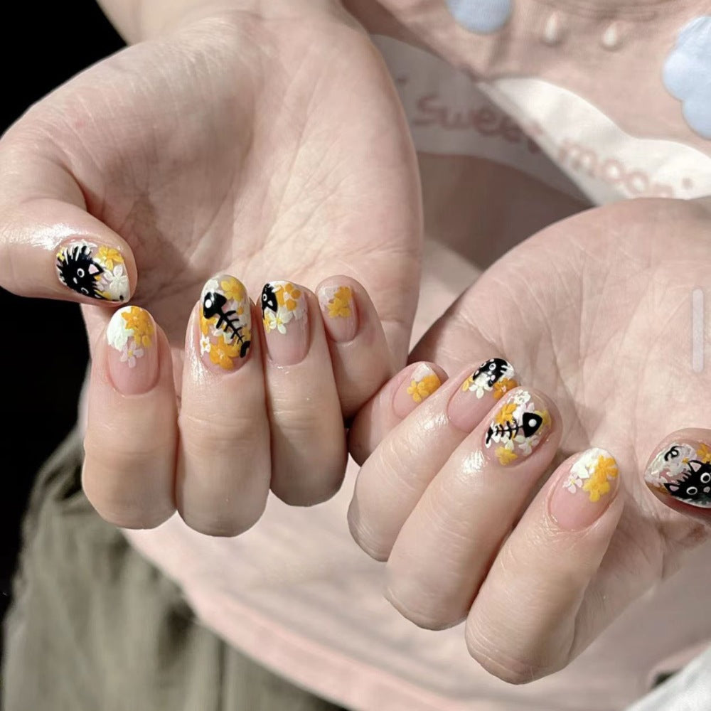 Decorative Floral Nail Art