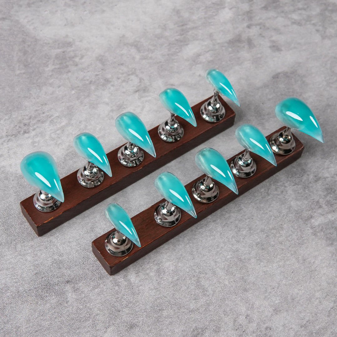 Sharp Acrylic Press-On Nail Set