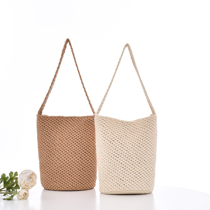 Crochet Tote Bag In Minimalist Design Stornfield