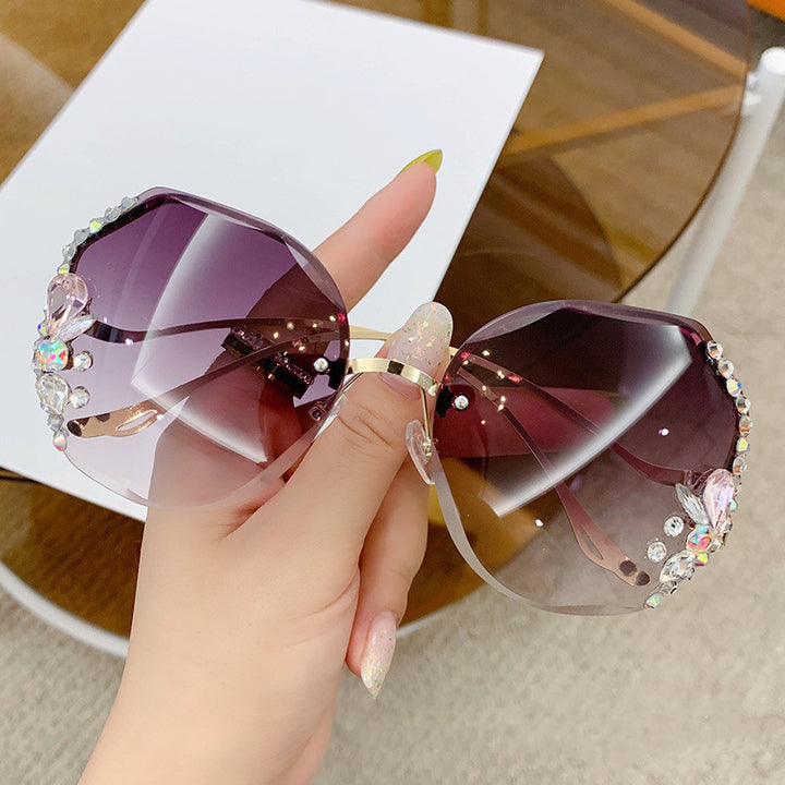 Women's Oversized Sunglasses with Decorative Stones Stornfield