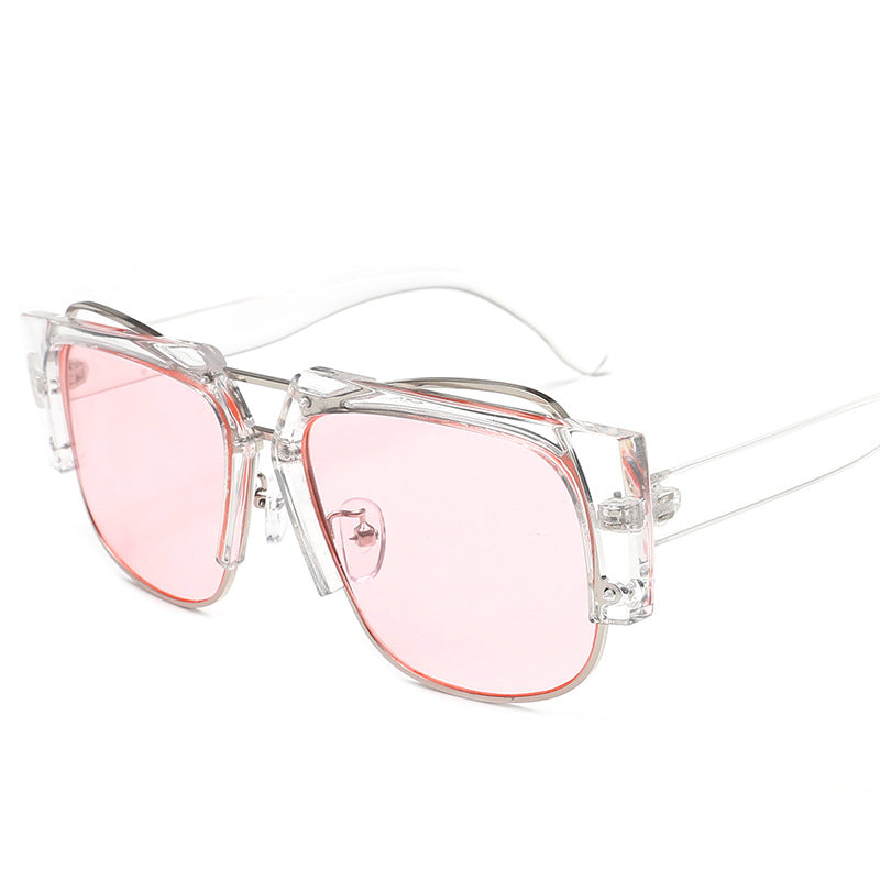 Women Fashion Square Sunglasses with Unique Chain Design Stornfield