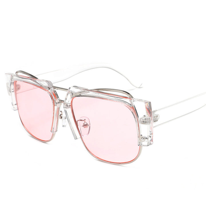 Women Fashion Square Sunglasses with Unique Chain Design Stornfield
