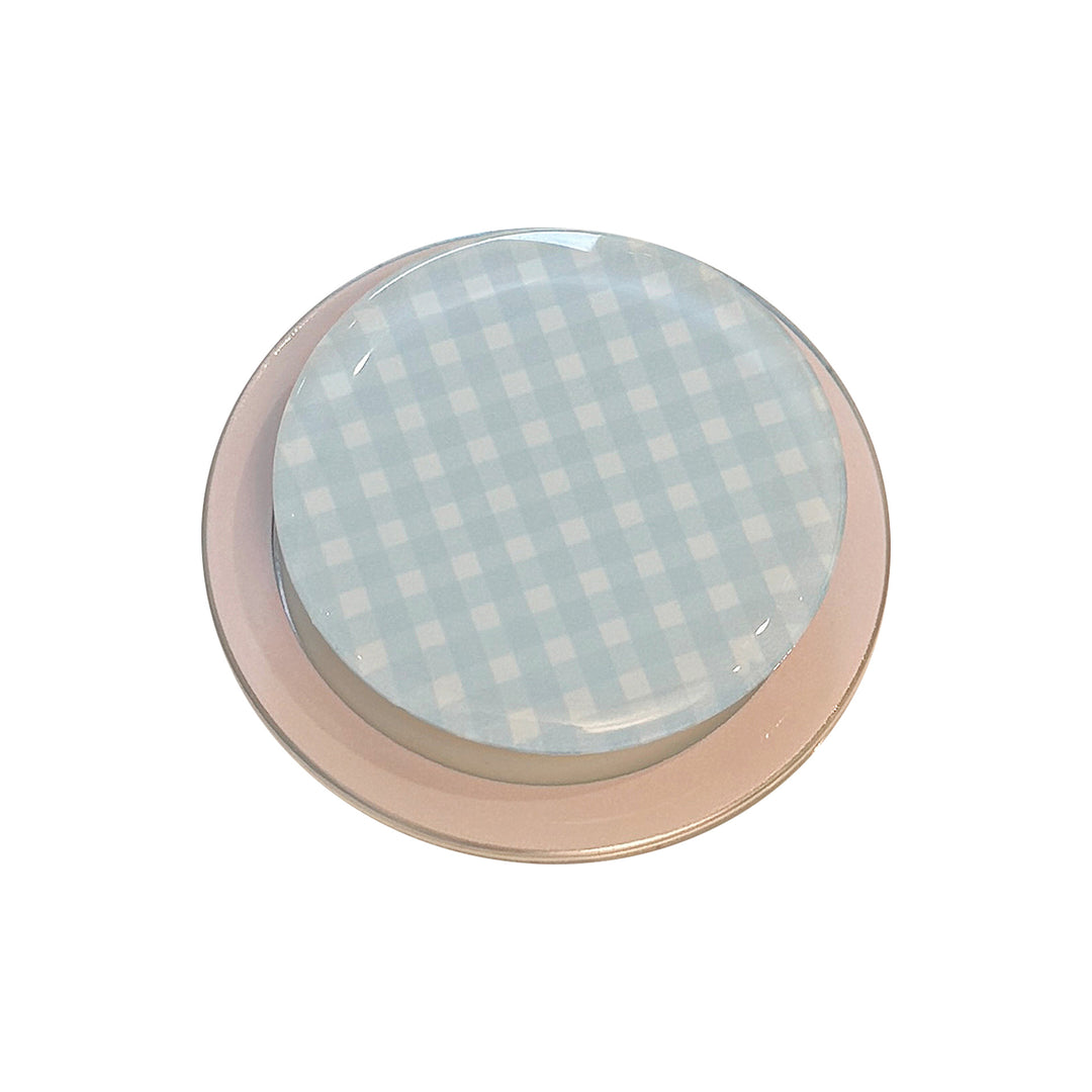 Practical glass coaster with checkered pattern Stornfield