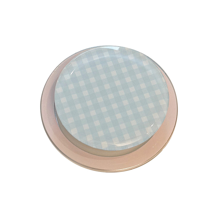 Practical glass coaster with checkered pattern Stornfield