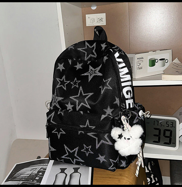 Casual Star Patterned Backpack