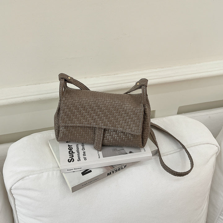 Woven Textured Crossbody Handbag
