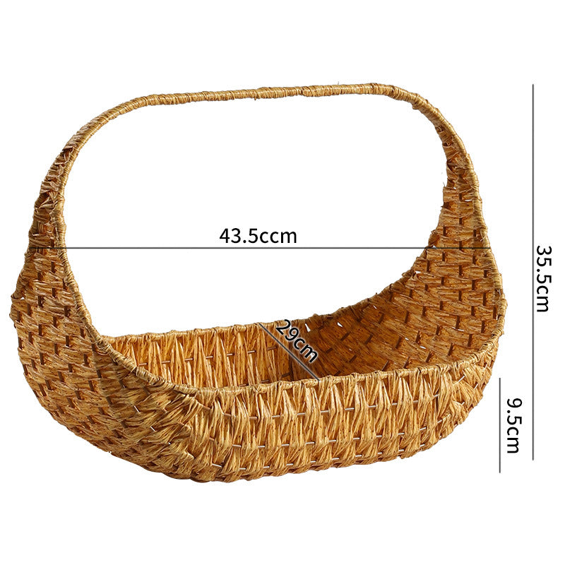 Unisex Handwoven Shopping Basket with Ergonomic Design Stornfield